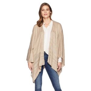 NWT Calvin Klein Ombre Border Woven Ruana Shawl